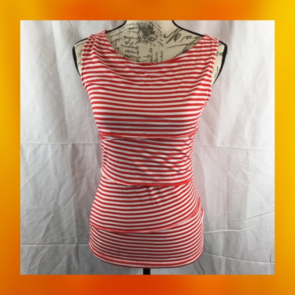Banana Republic tiered sleeveless top